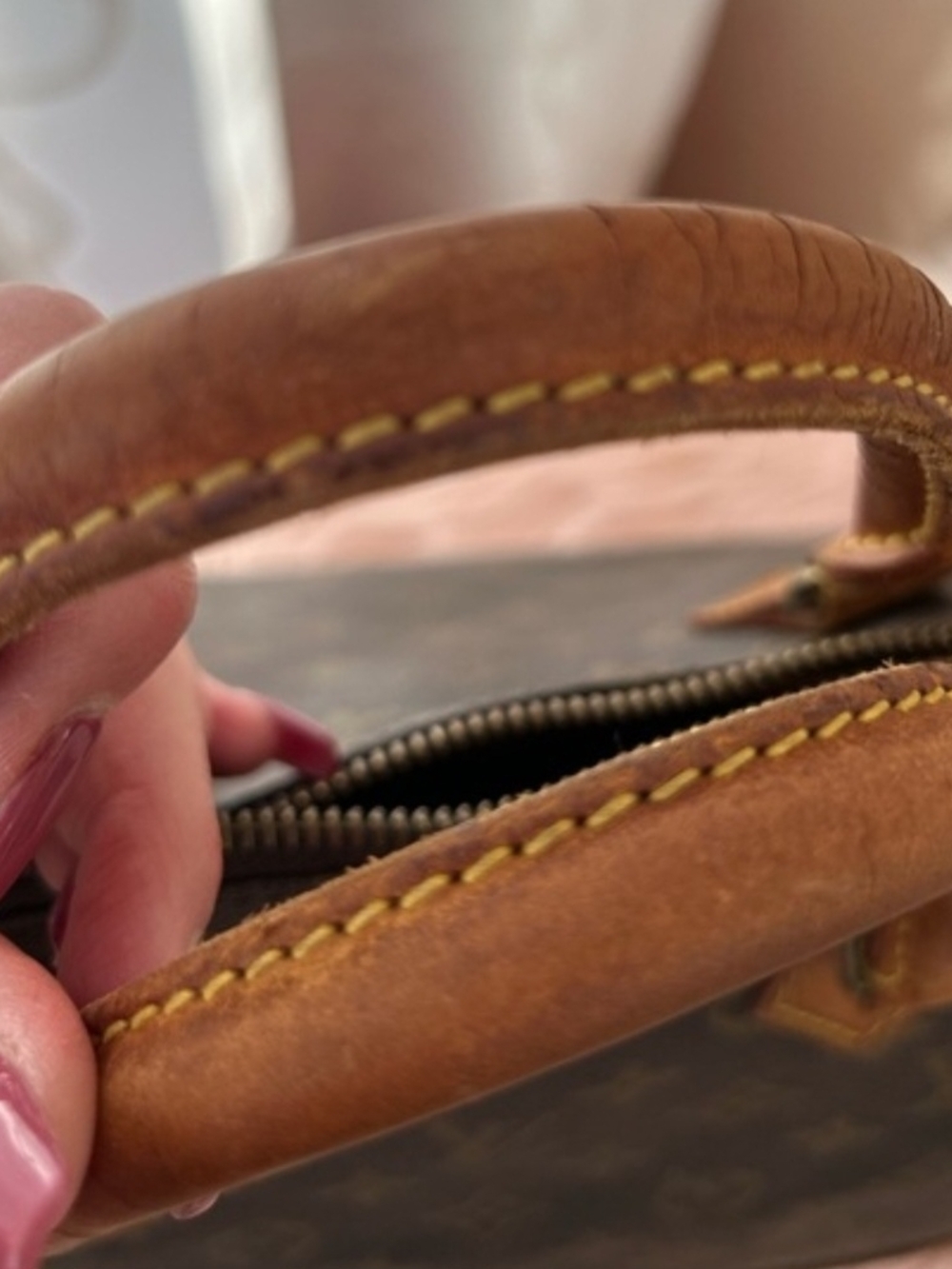 Louis Vuitton Monogram Zip Tote in Brown and Tan - Picture 2 of 7